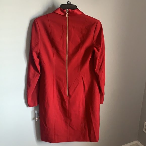 NWT Anee Klein Ladies Titan Red Double Breast Coat - Picture 4 of 7